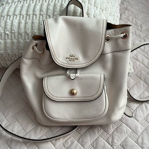 MINI COACH LEATHER BACKPACK